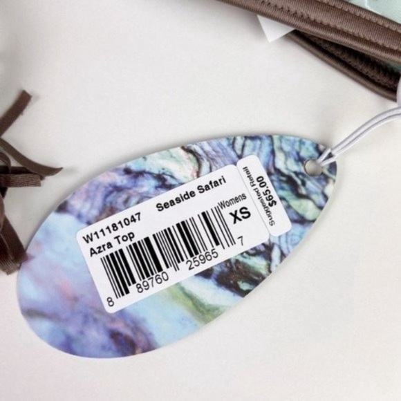 Prana Azra Zebra Print Racerback Bikini Top - Picture 7 of 10